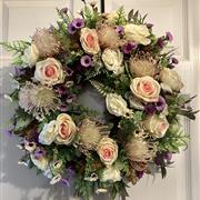 Neutral mixed shades Artifical Door Wreath